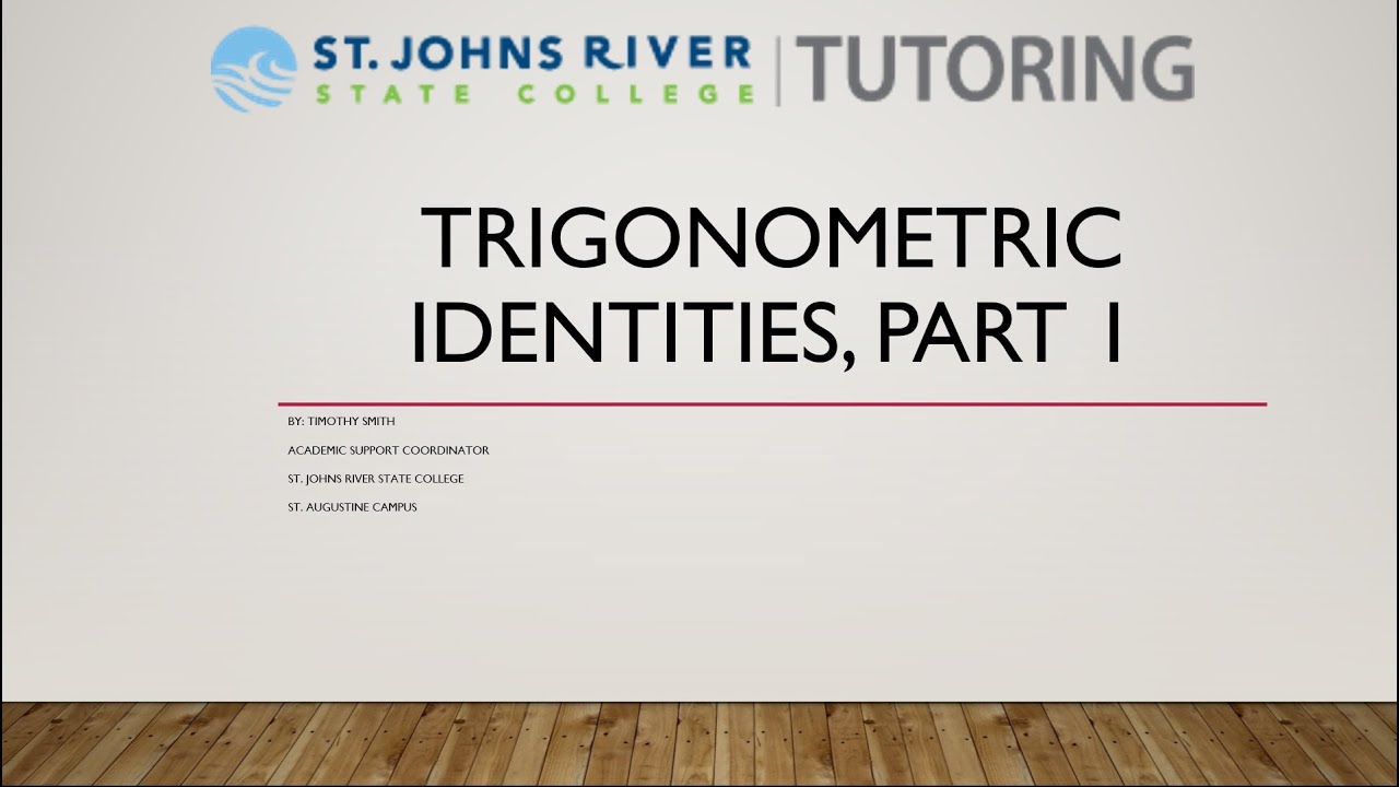 Trigonometric Identities part 1