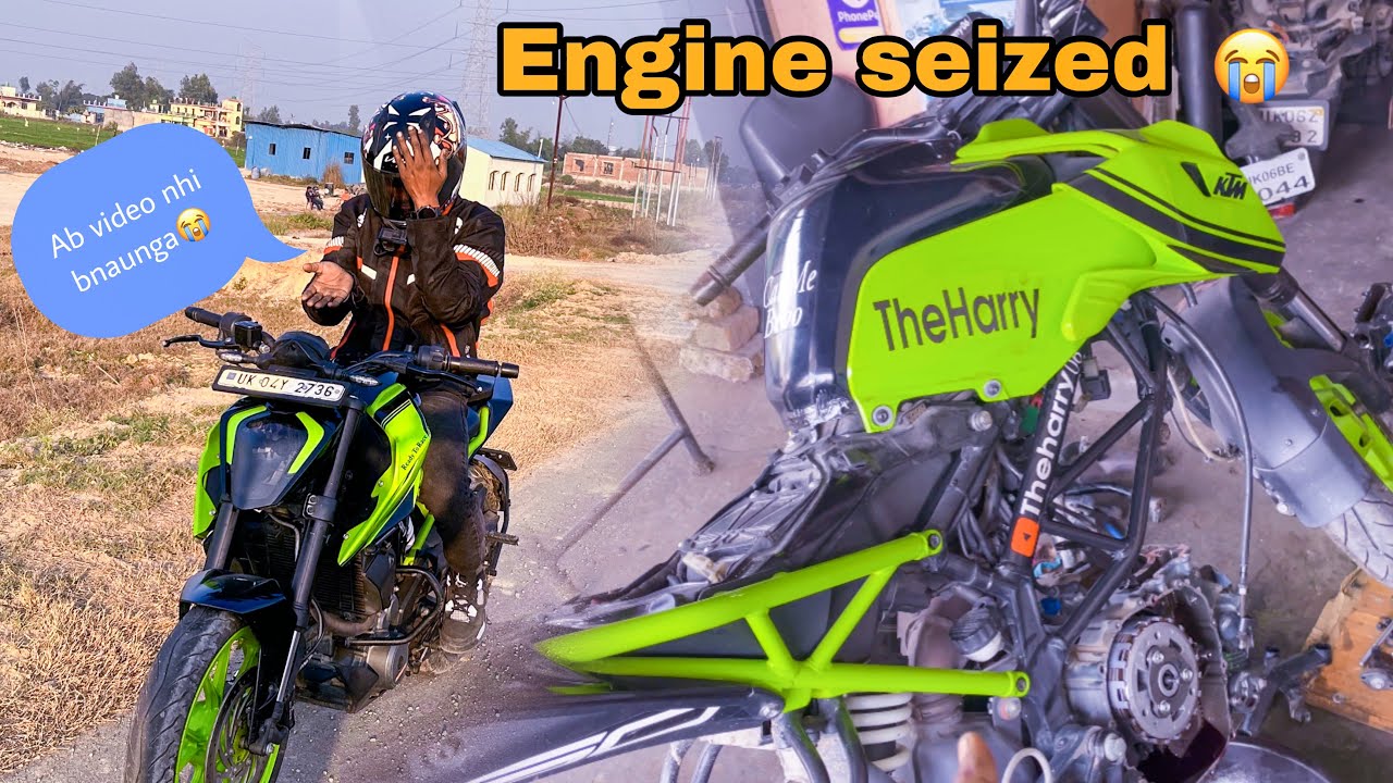 Sab kuch khatam ho gya😭😭| KTM duke 250 ENGINE SEIZED 😭