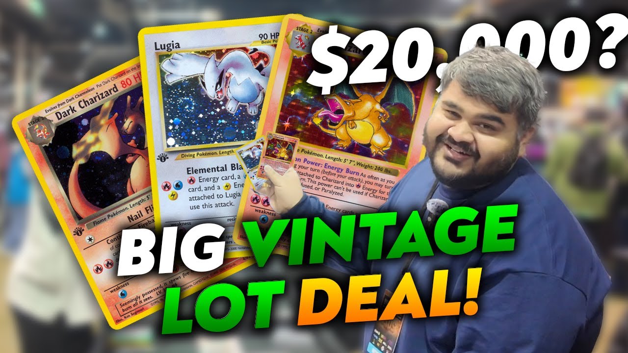 Buying $20,000 Worth Of Vintage Pokemon Cards | Collect-A-Con Chicago | 1st Edition Lugia's & Zards