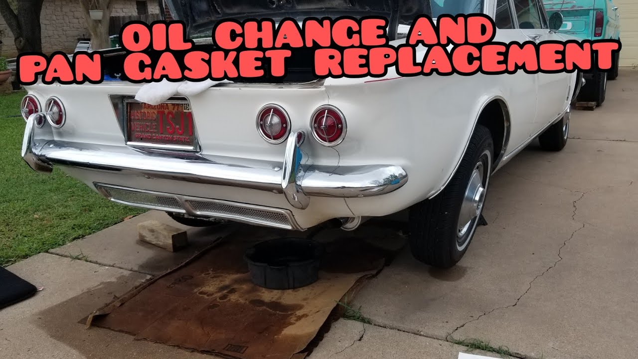 Corvair Oil Change and Pan Gasket Replacement.