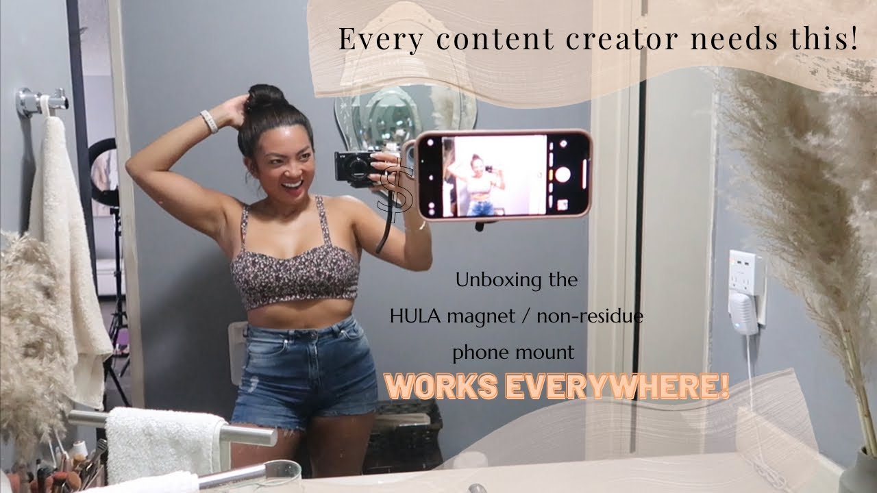 Content Creator MUST HAVE: Unboxing of The HULA - phone holder that can stick to so many surfaces