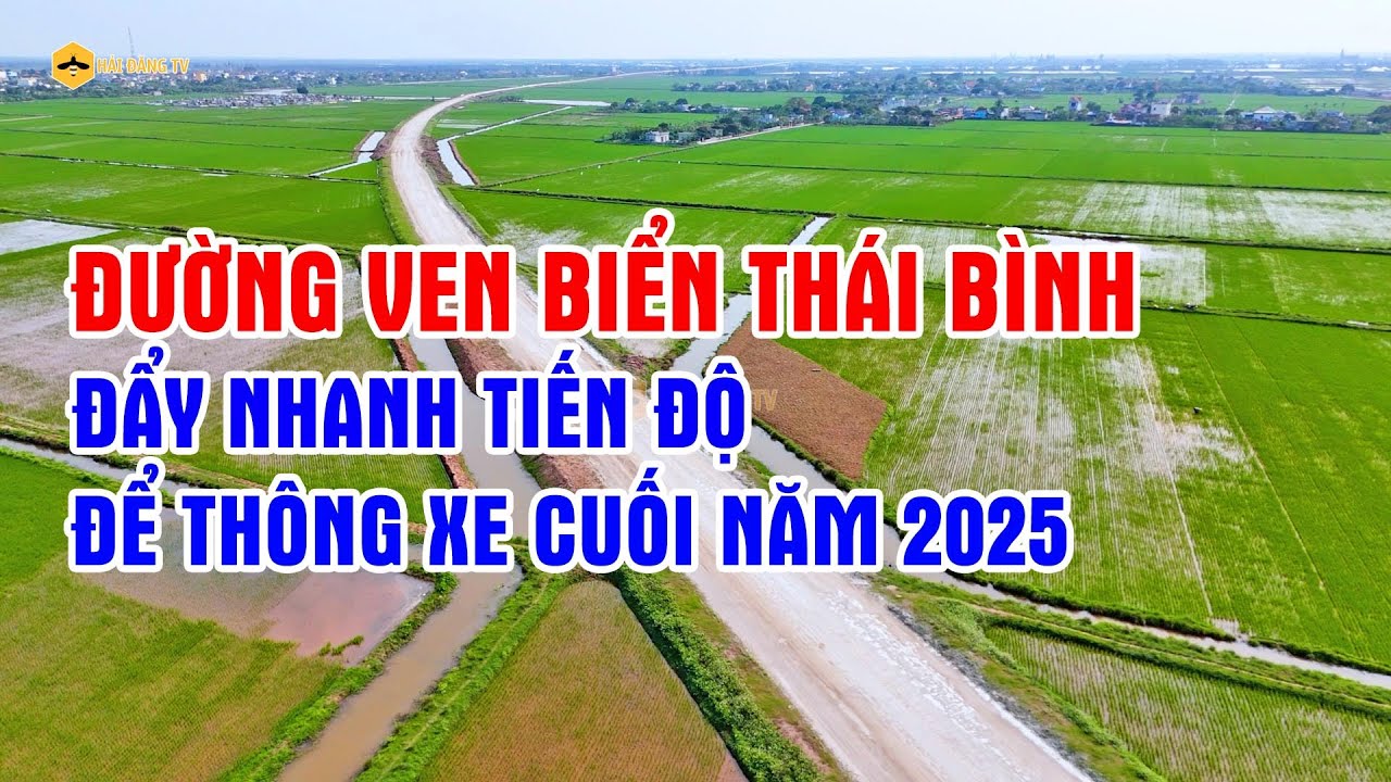 Đường ven biển Thái Bình đẩy nhanh tiến độ để thông xe vào cuối năm 2025