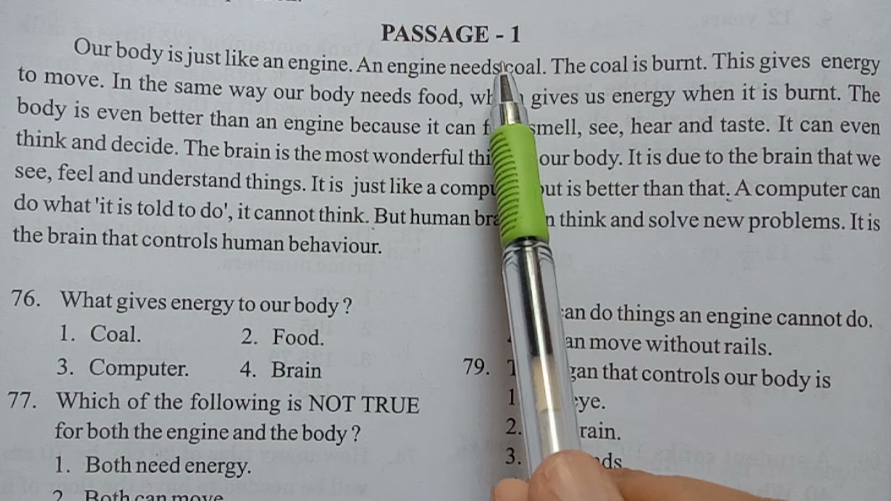 Comprehension/Unseen Passage, Navodaya, Sainik and all Compitative Exams.Part-2