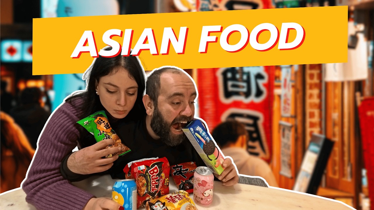 NON CE LO ASPETTAVAMO COSÌ !!! Assaggiamo snack e cibi confezionati asiatici!!!