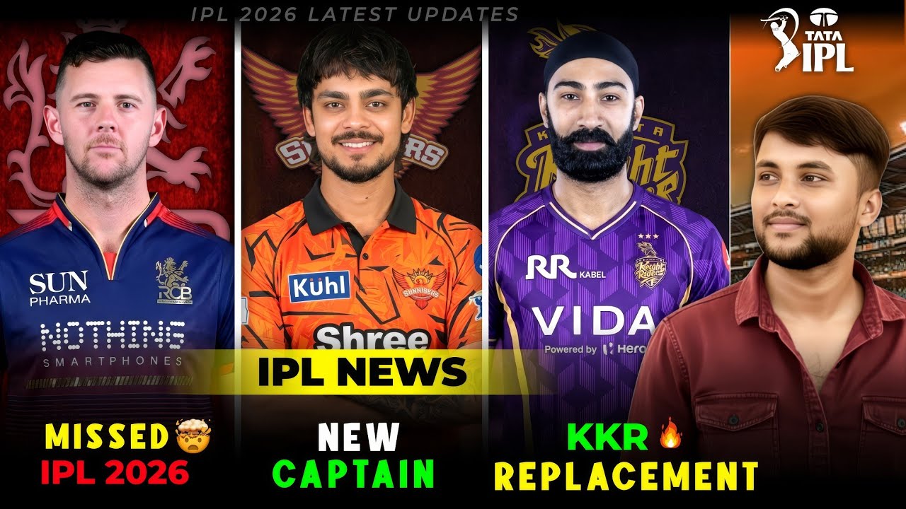 Cummins & Hazlewood Out of IPL 2026 😱 | Ishan Kishan SRH Captain🔥 KKR Replacement | IPL News