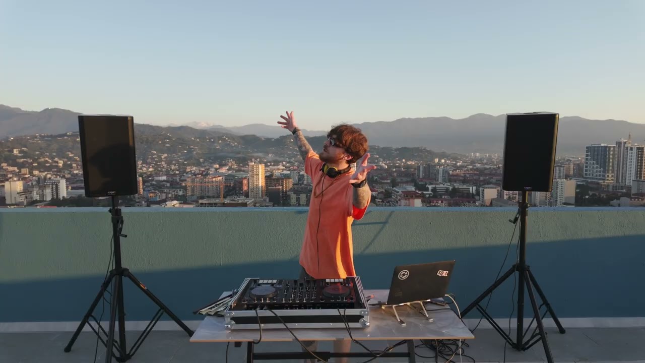 Mat Way- live dj set from roof top Batumi. (tech house, indie dance, melodic techno)