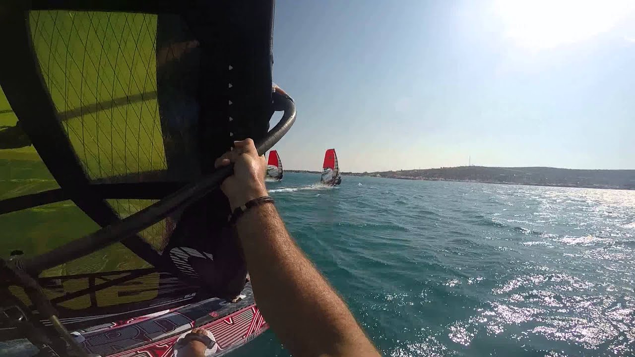 Bora Kozanoglu windsurf slalom training