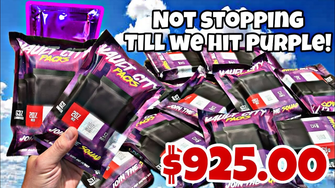 $925 PokeVault Mystery Pack OPENING till we hit PURPLE! Vintage HIT #pokemon #reaction #opening #fyp