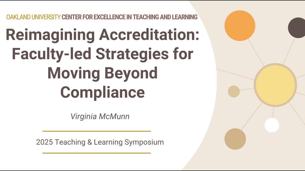 Reimagining Accreditation: Faculty-led Strategies for Moving Beyond Compliance