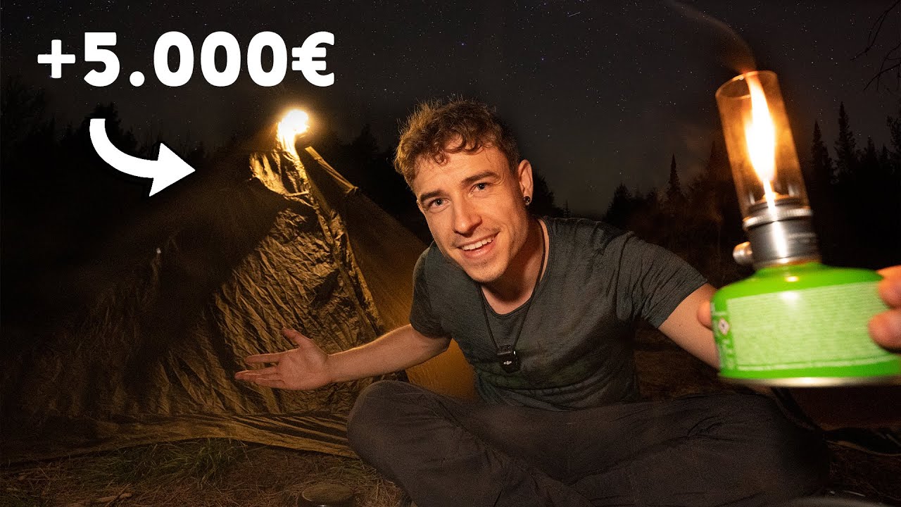 ACAMPANDO Con El Material M&Aacute;S CARO
