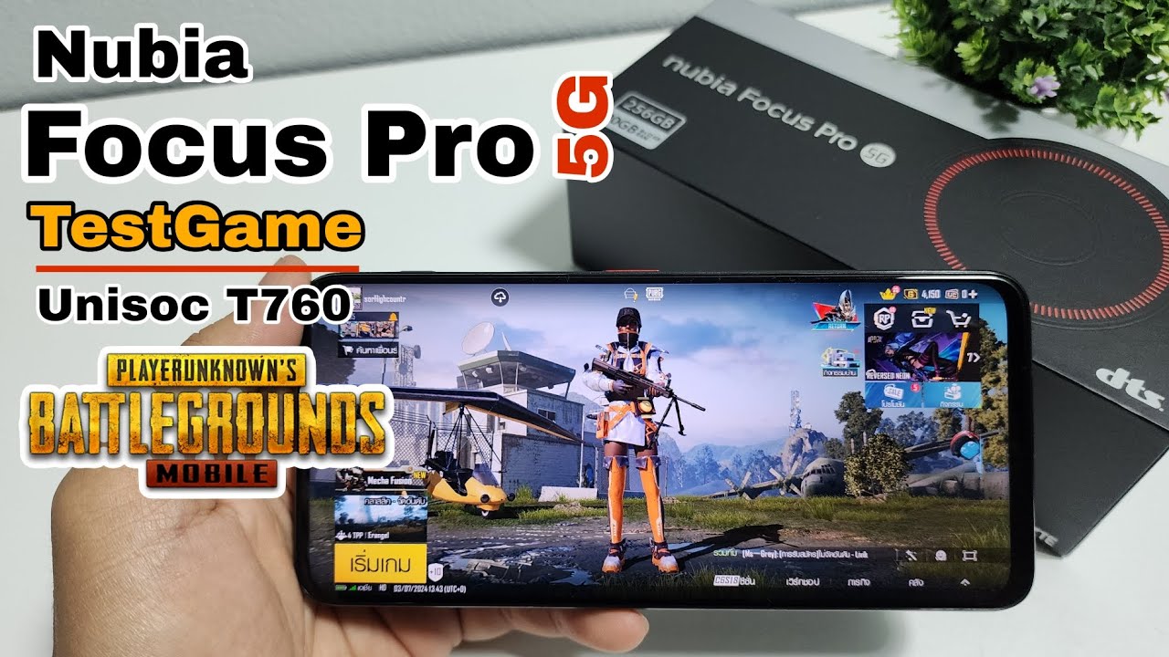 Nubia Focus Pro 5G TestGame Pubg Mobile Chip Unisoc T760