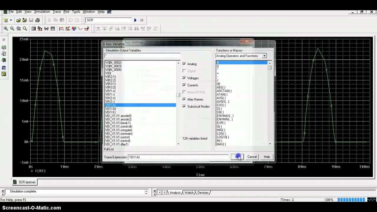 SCR and TRIAC Characteristics Using PSpice 9.1 Schematics