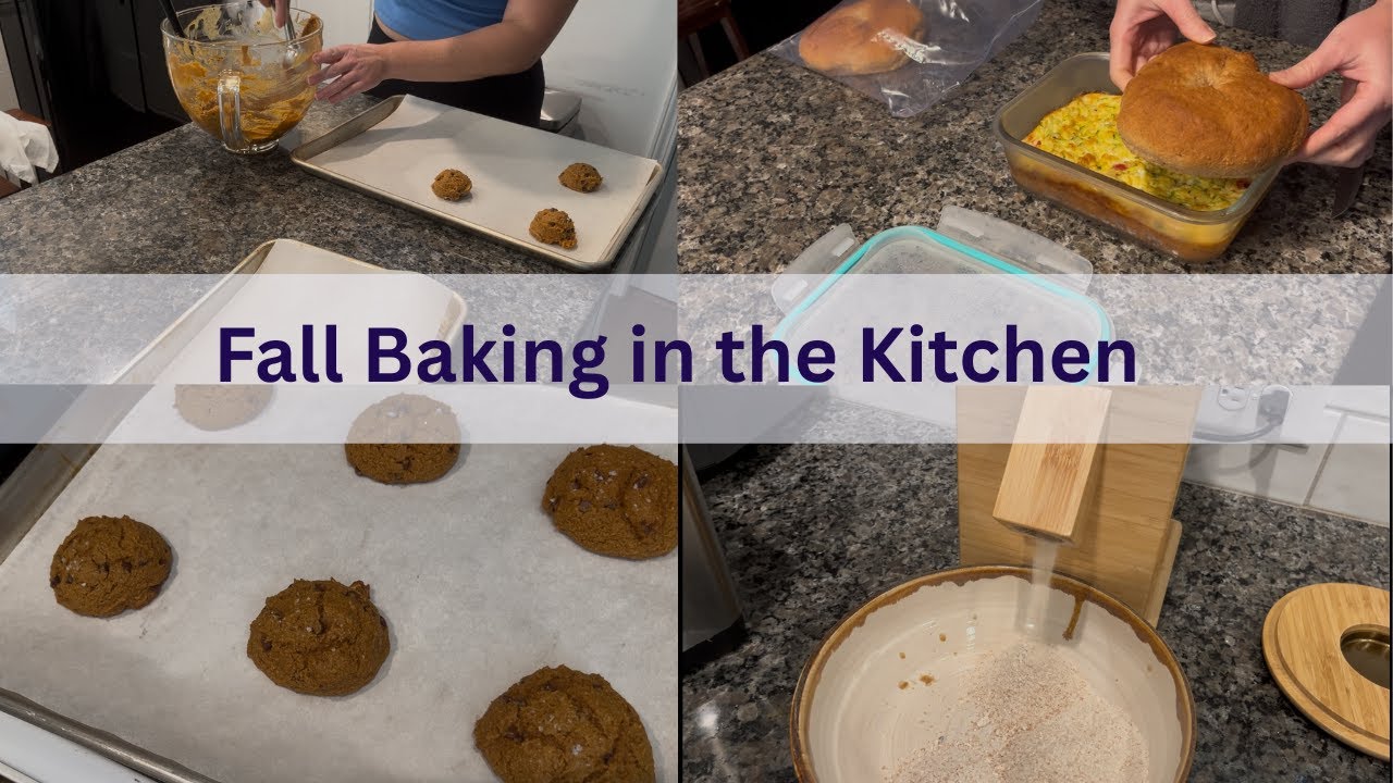 Homemade Bagels Tested in Freezer & ￼Pumpkin Cookies with chocolate chips