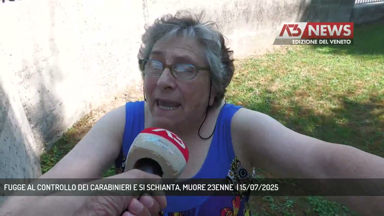 FUGGE AL CONTROLLO DEI CARABINIERI E SI SCHIANTA, MUORE 23ENNE  | 15/07/2025