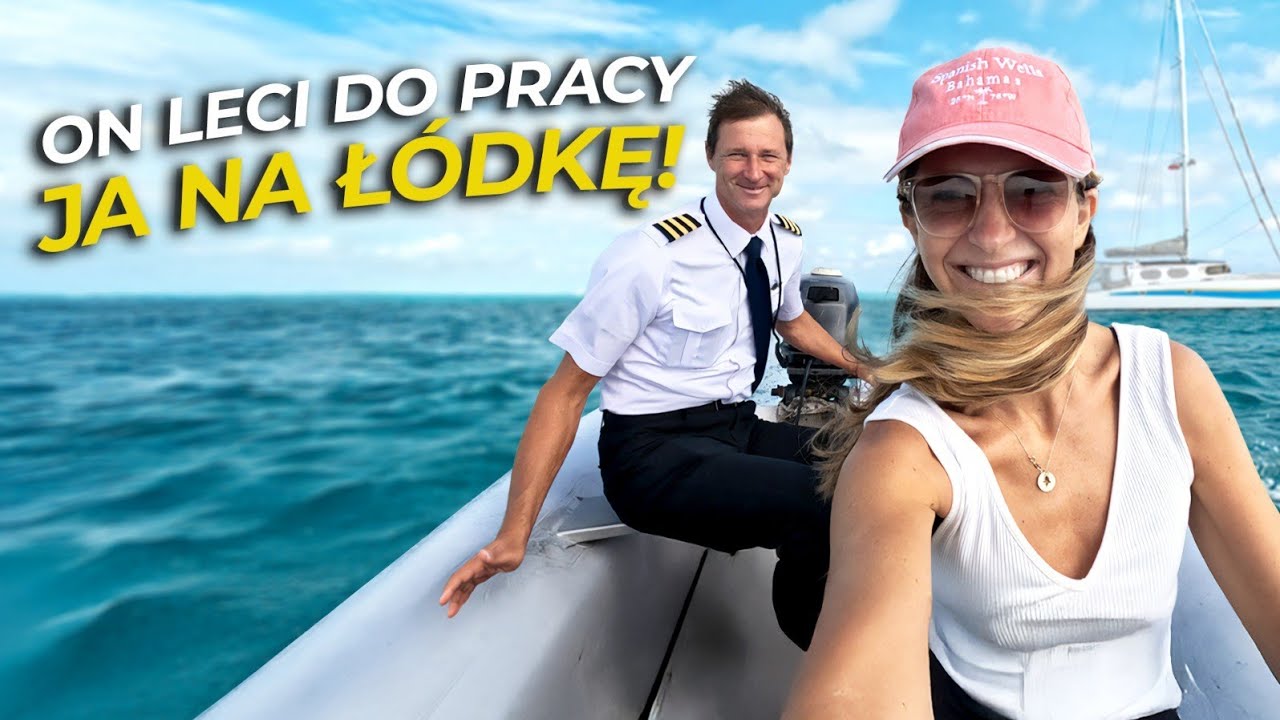 Rozstajemy się na chwilę!  On leci do pracy, ja zostaję z dziećmi na łódce!