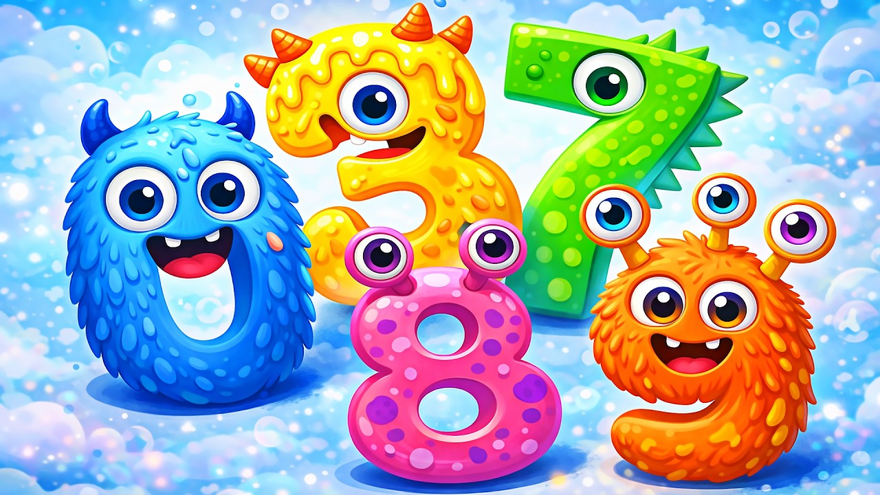 Kids Numbers Counting Games 3D - Learn 123 with Monsters for Preschool | Android Gameplay
