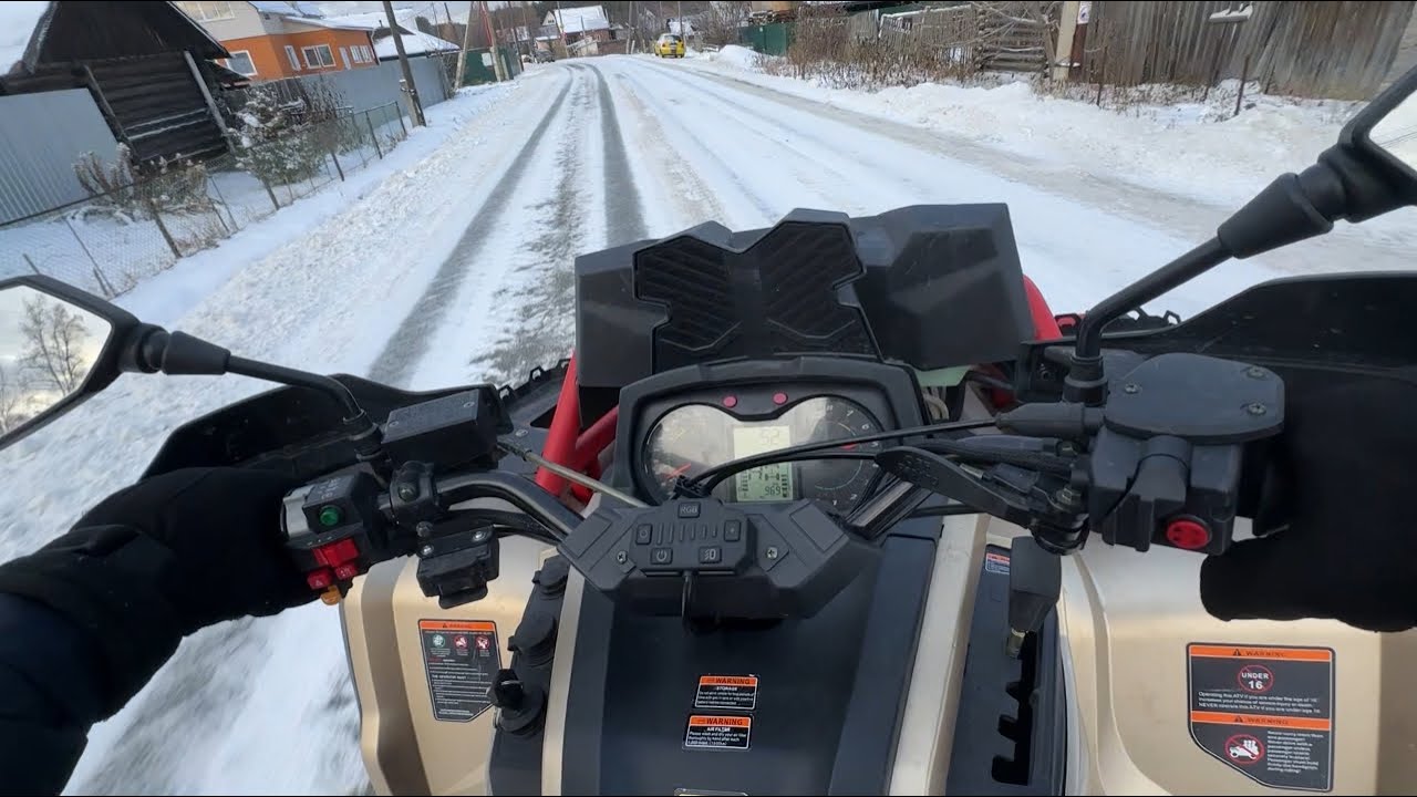 КВАДРОБУДНИ НА AODES MUD PRO 1000 | ДРИФТ НА КВАДРОЦИКЛЕ ЗИМОЙ