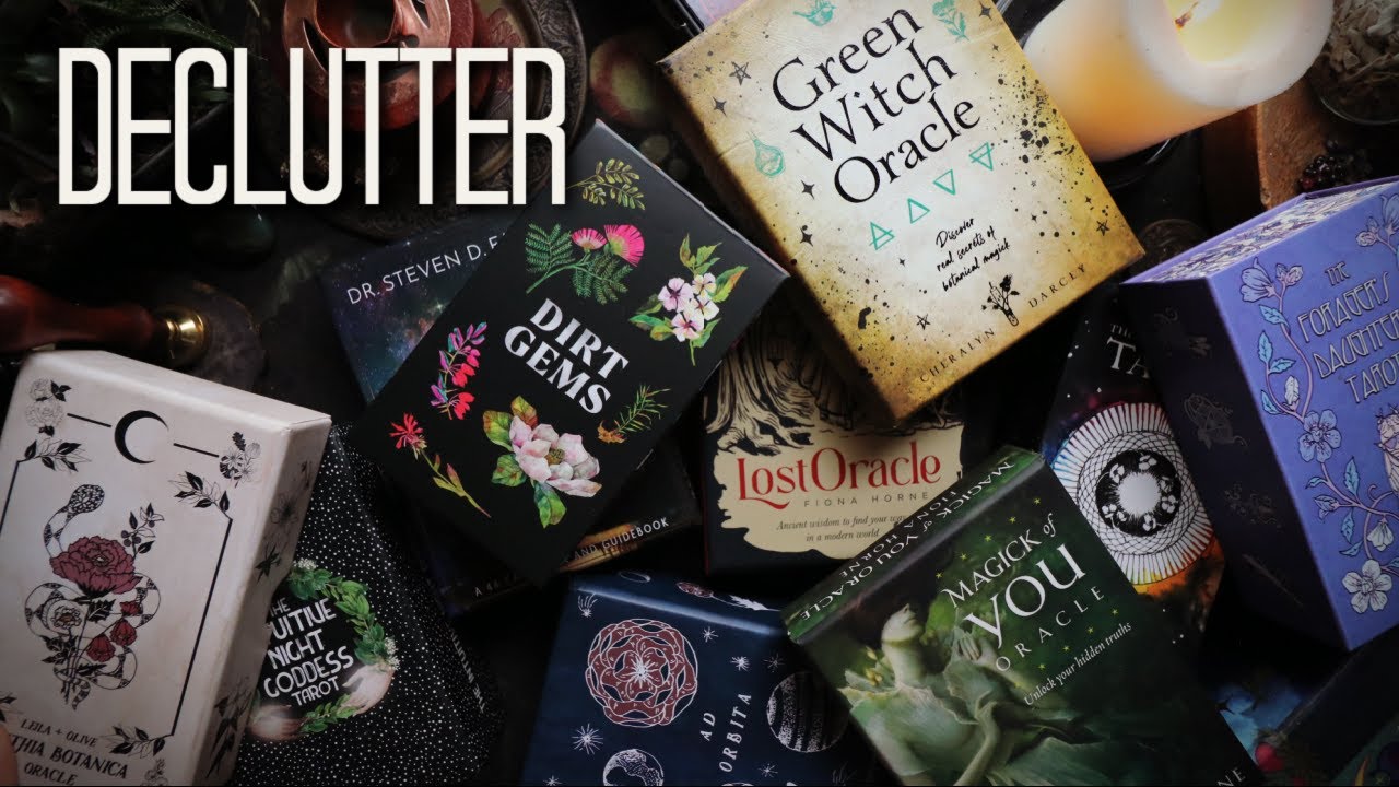 Clearing Out my Witchy and Plant Decks // VIDEO 4 // Tarot Collection and Declutter Series