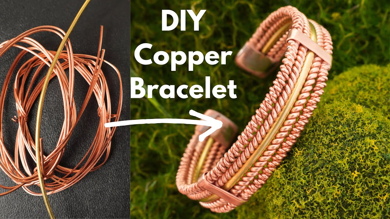 Transform Copper Wire into a Stunning Bracelet 🌿 DIY Jewelry Tutorial