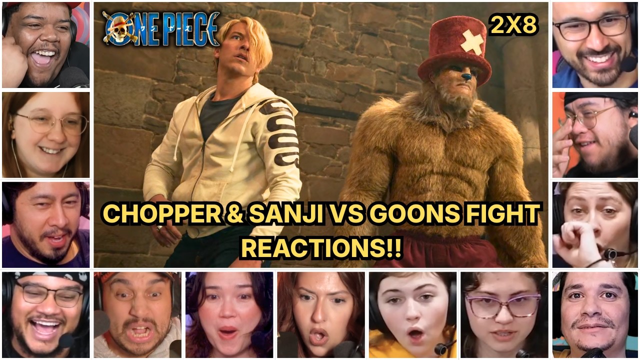 Reactors Reacting To Chopper And Sanji Vs Goons Fight | One Piece 2x8 Reaction Mashup