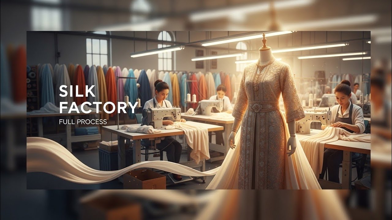 Inside the Women&rsquo;s Clothing Factory &ndash; (Full Process) How Luxury Silk Wear Is Made