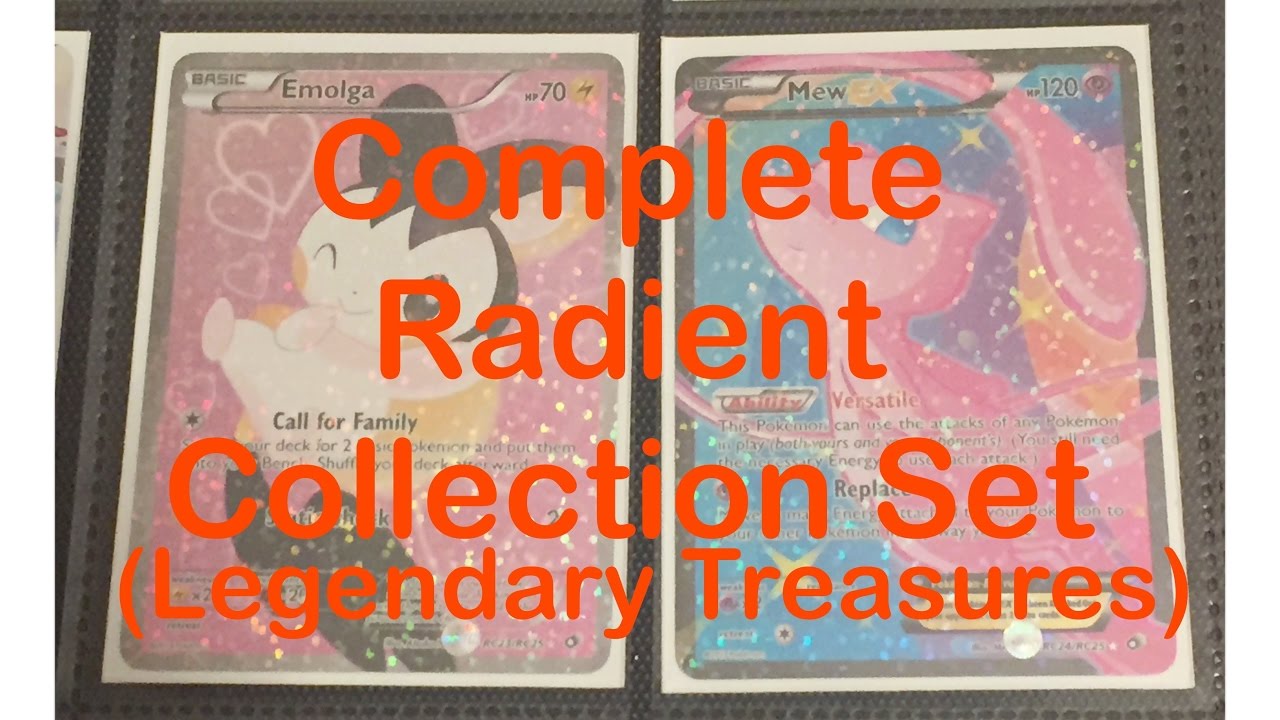 Complete Pokemon Radiant Collection (RC) -Legendary Treasures-