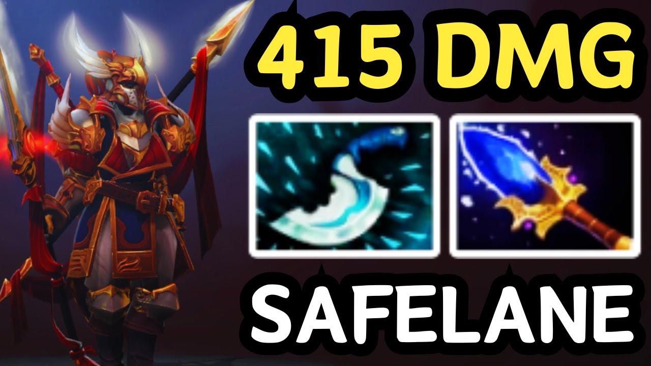🔥 LEGION COMMANDER SAFELANE = 415 DAMAGE MONSTER CARRY 🔥 DOTA 2