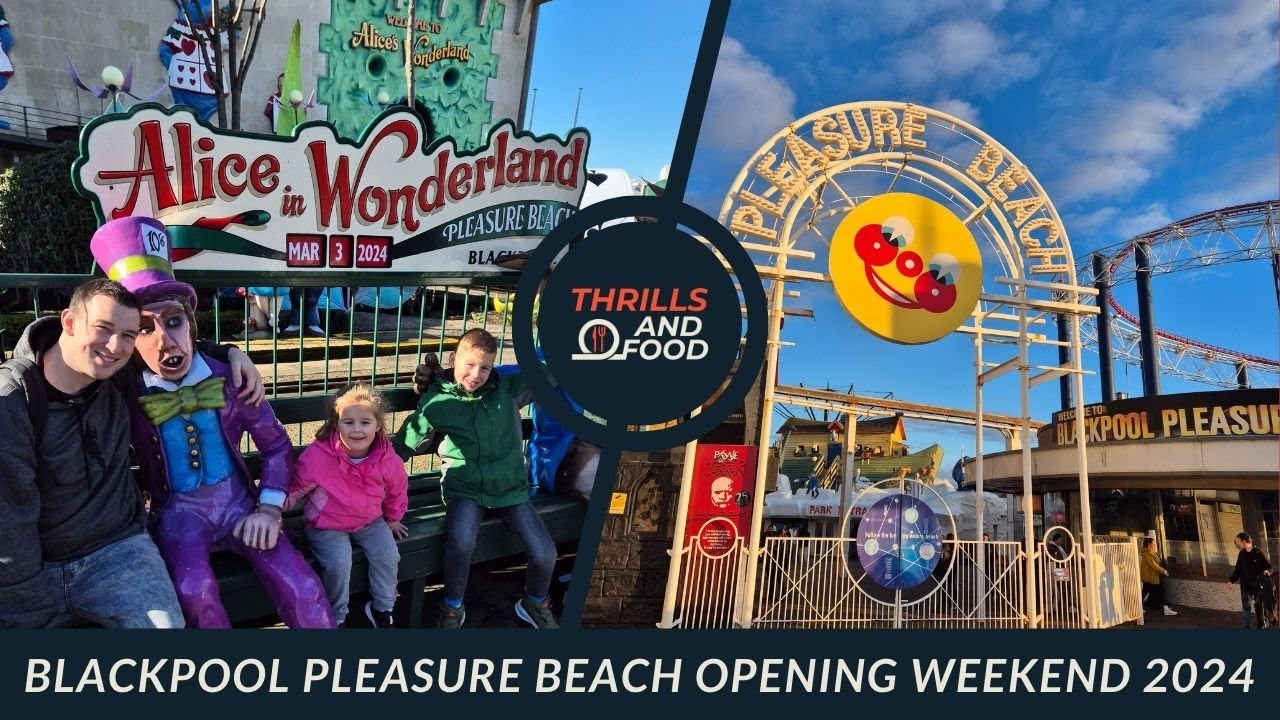Видеоблог с открытия парка развлечений Blackpool Pleasure Beach в 2024 году.