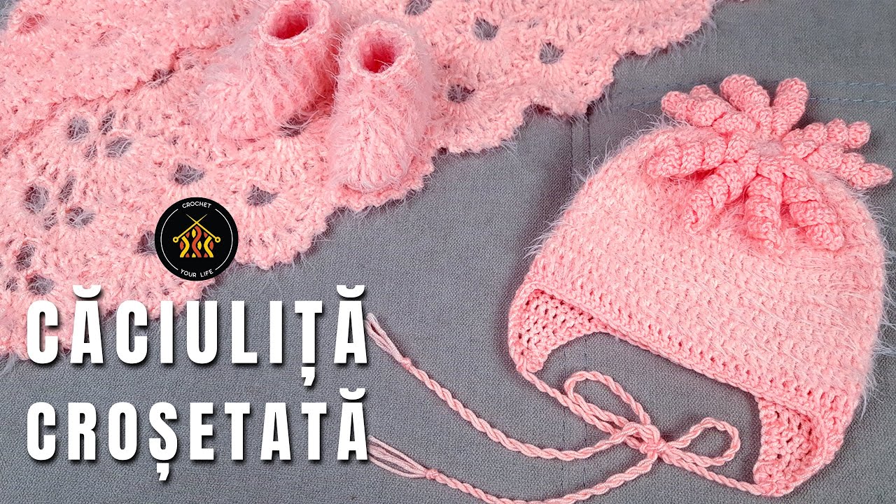 Caciulita bebe crosetata - Set bebe crosetat