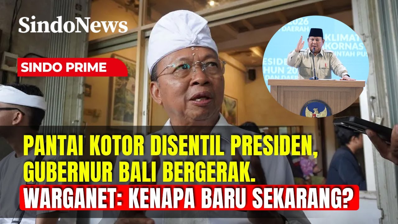 Pantai Bali Disorot, Gubernur Bergerak Bersih-Bersih Usai Teguran Presiden | Sindo Prime | 04/02