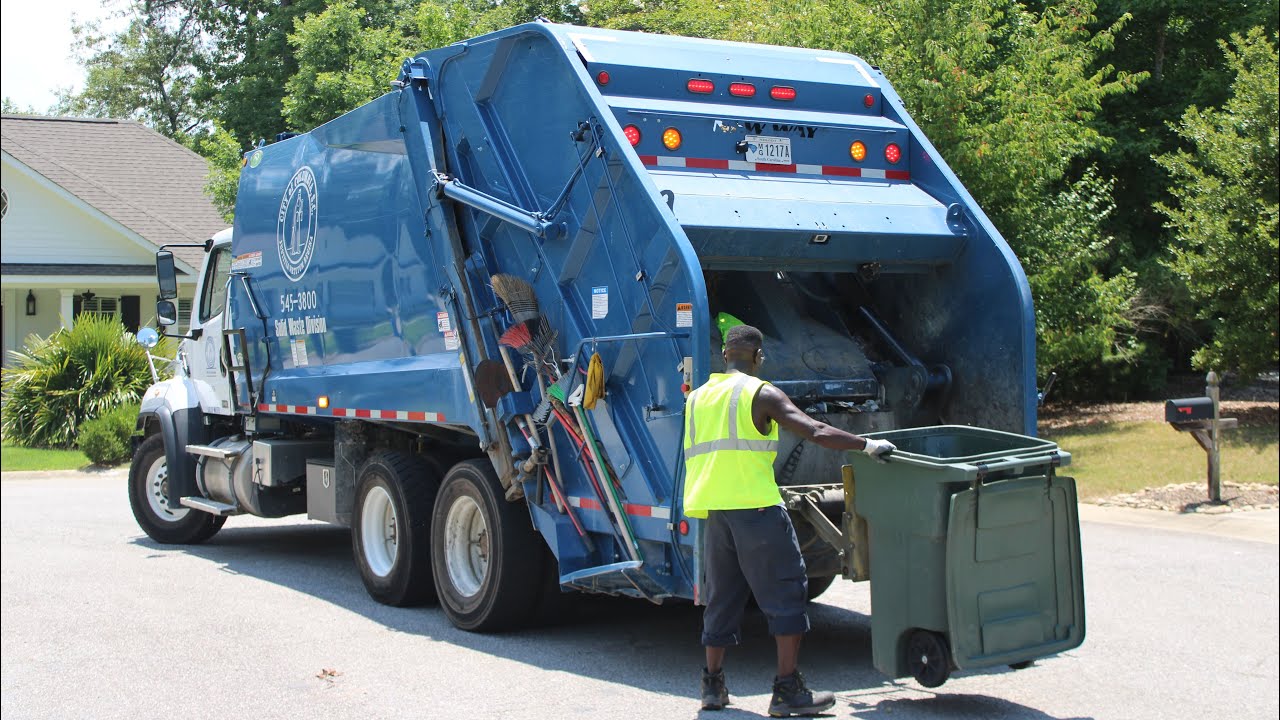 Garbage Trucks In Action: Rear Loaders and Side Loaders