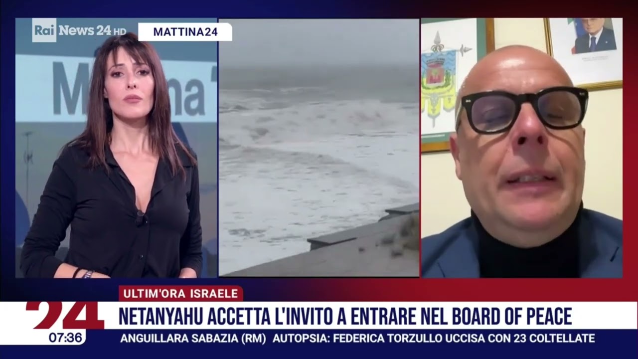 L' intervento del sindaco di Melito Annunziato Nastasi  in diretta su Rai News 24