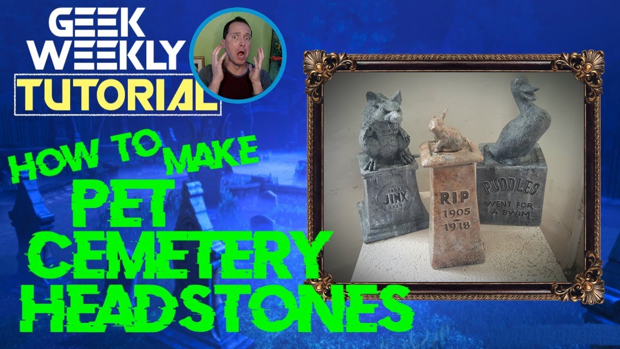 Halloween Tutorial: How To Make Pet Cemetery Headstones