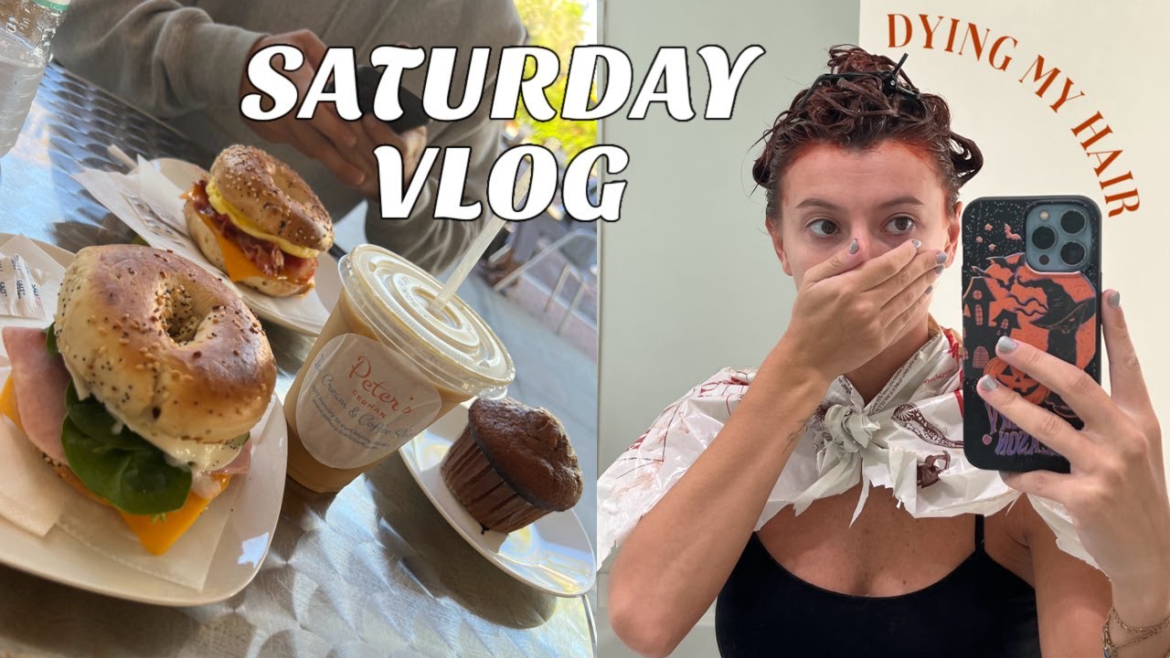 VLOG: dying my hair, DIY last minute costume, absolute MAYHEM