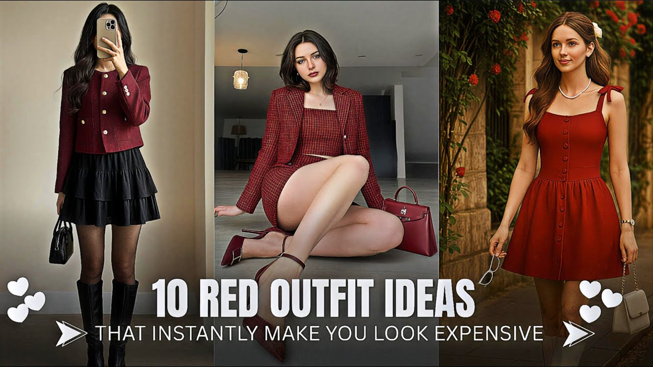 10 Red Outfit Ideas That Instantly Make You Look Expensive ❤️