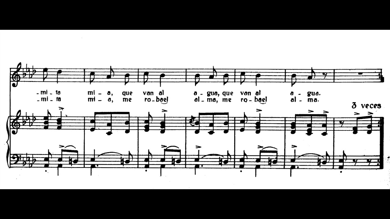 Lorca - Los cuatro muleros (piano accompaniment)