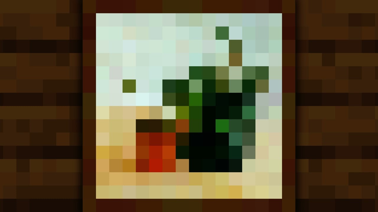 Minecraft Plant Painting | 4K Frame TV Art Relaxing Screensaver