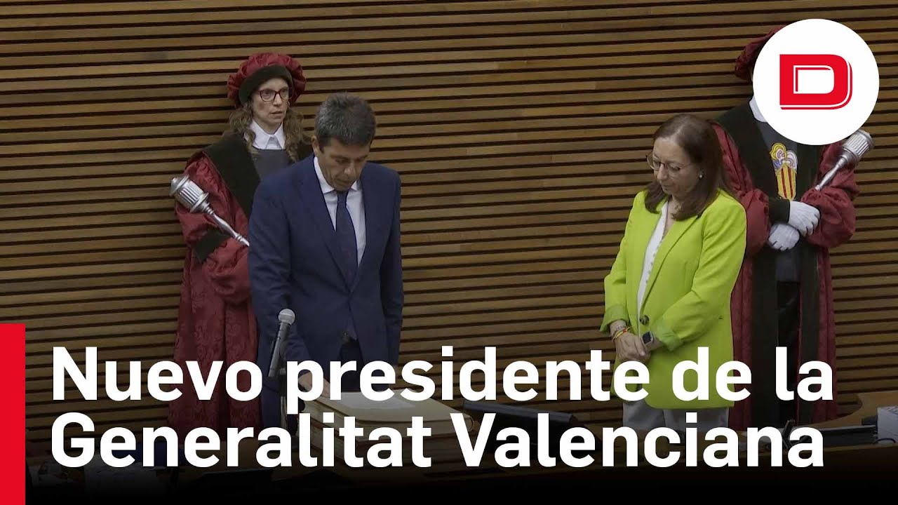Mazón jura el cargo de presidente de la Generalitat