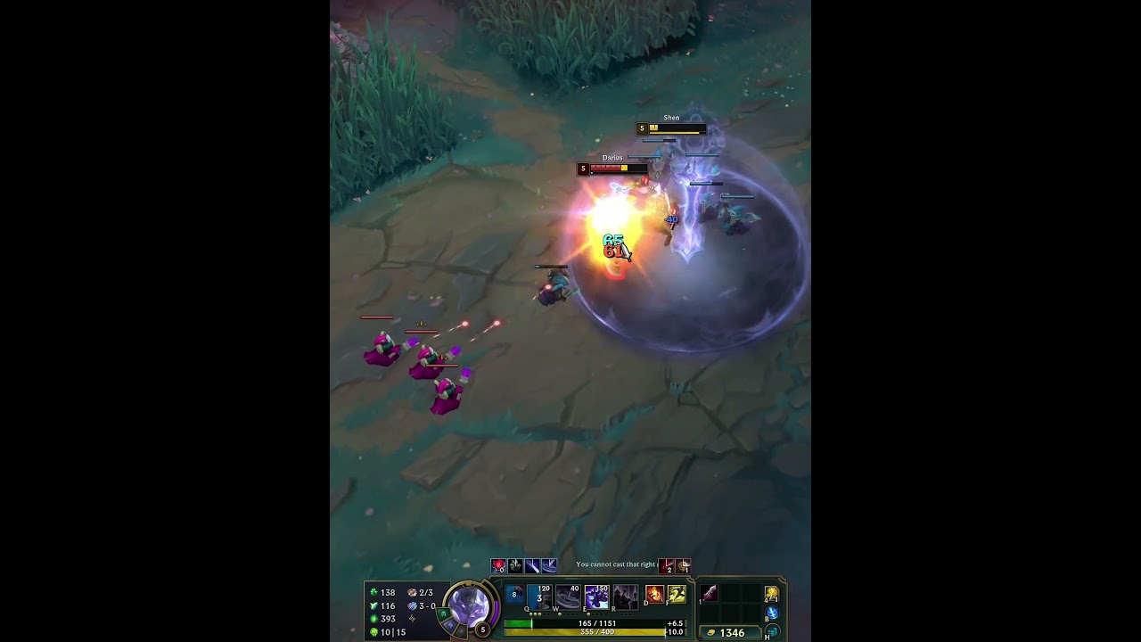 Just 1 More Wave Bro vs Darius #leagueoflegends #challenger #shen