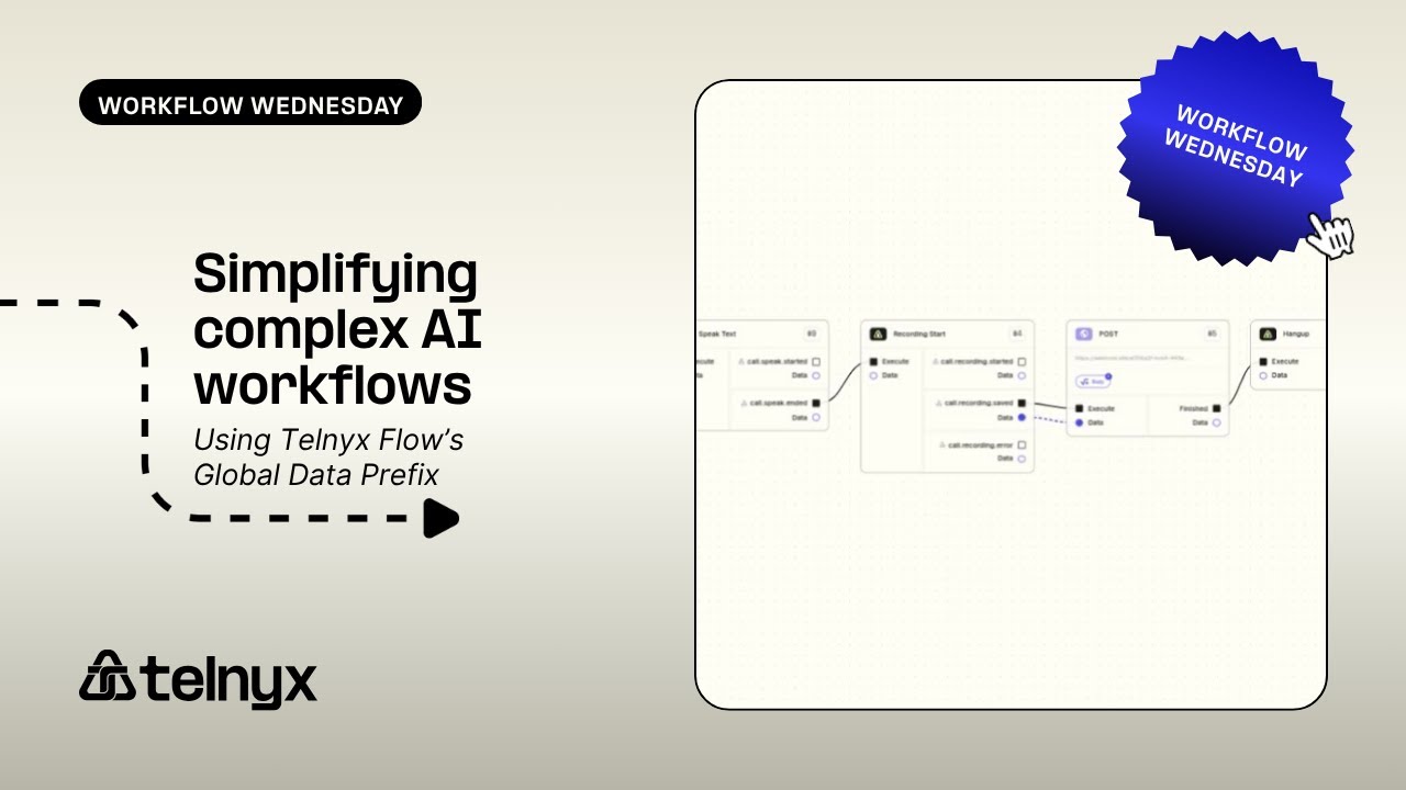 How to Simplify Complex AI Workflows with Telnyx Flow