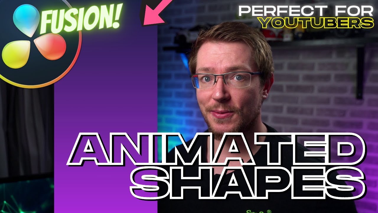 Awesome Customizable Animated Gradient Shapes - Davinci Resolve 16 Fusion Basics