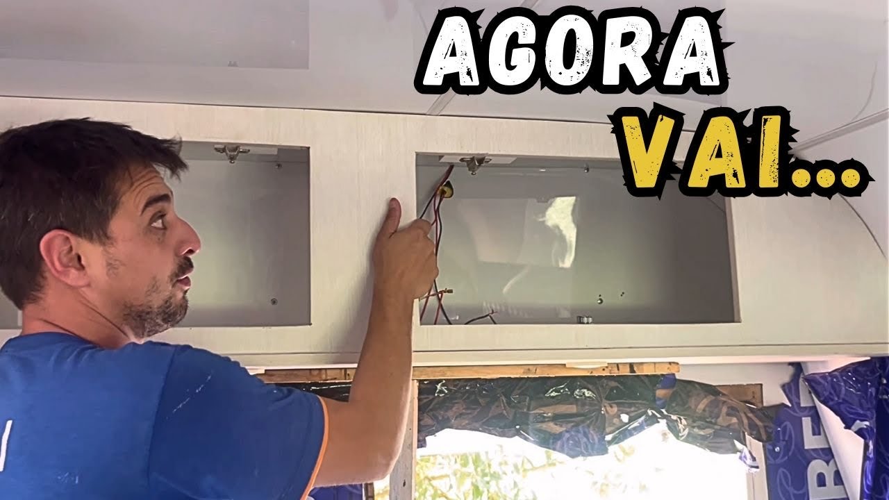 Iniciamos a montagem dos móveis. Reforma motorhome Itapoã 4x4