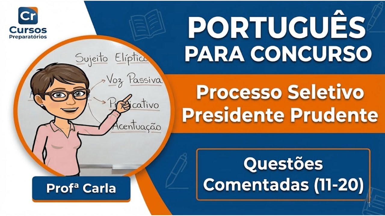 Português para o Processo Seletivo de Presidente Prudente | Questões Comentadas