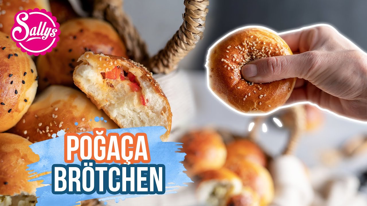 Pogaca Brötchen / türkisches Rezept / herzhafte Hefeteigtaschen / Sallys Welt