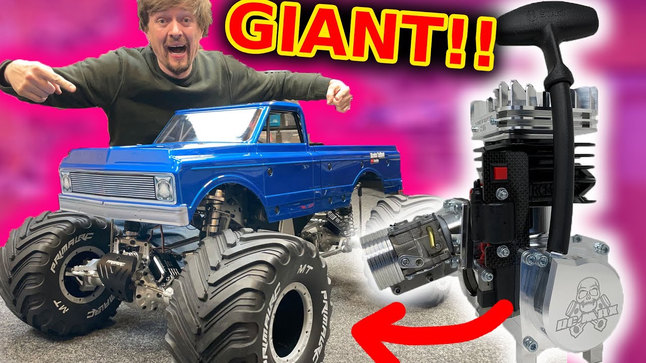 Worlds Biggest RC Car gets Biggest Engine (6x power)