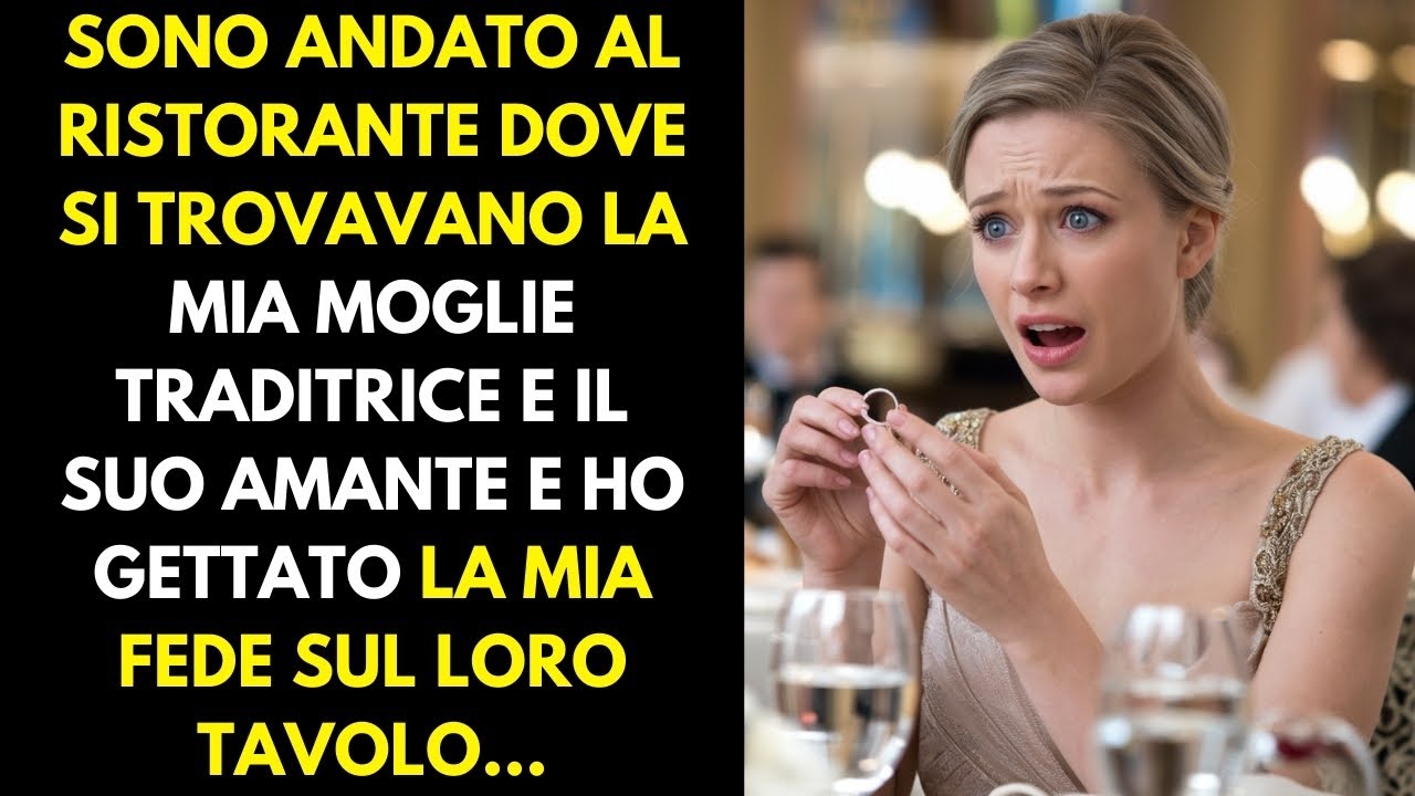 Sono andato al ristorante dove si trovavano la mia moglie traditrice e il suo amante e le ho lanciat
