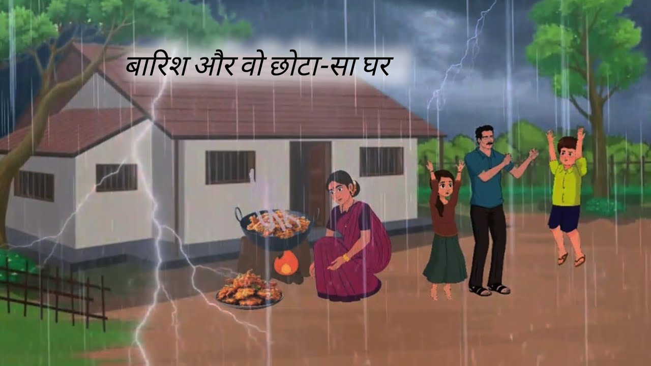 बारिश और वो छोटा-सा घर | पारिवारिक कहानी | बारिश में पकोड़े खाने का मजा |
