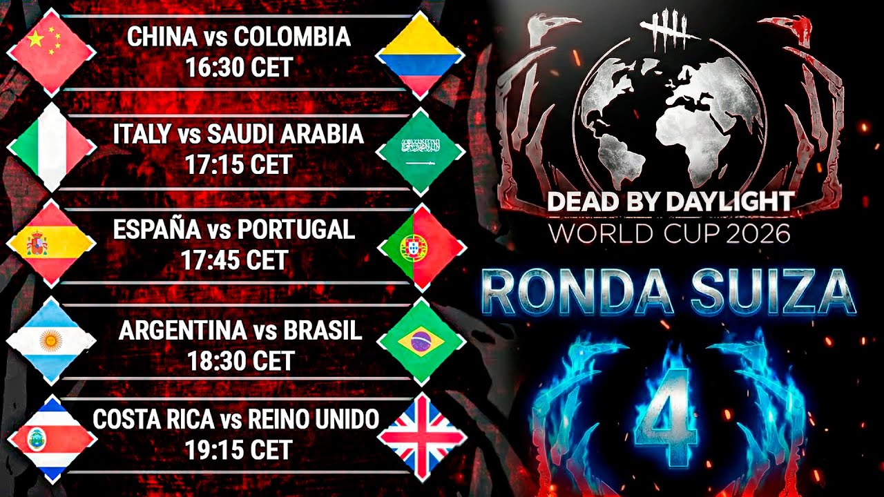 DIA 4 - 🇨🇳 vs 🇨🇴 - 🇮🇹 vs 🇸🇦 - 🇪🇸 vs 🇵🇹 - 🇦🇷 vs 🇧🇷 - 🇨🇷 vs 🇬🇧 #MundialDBD2026