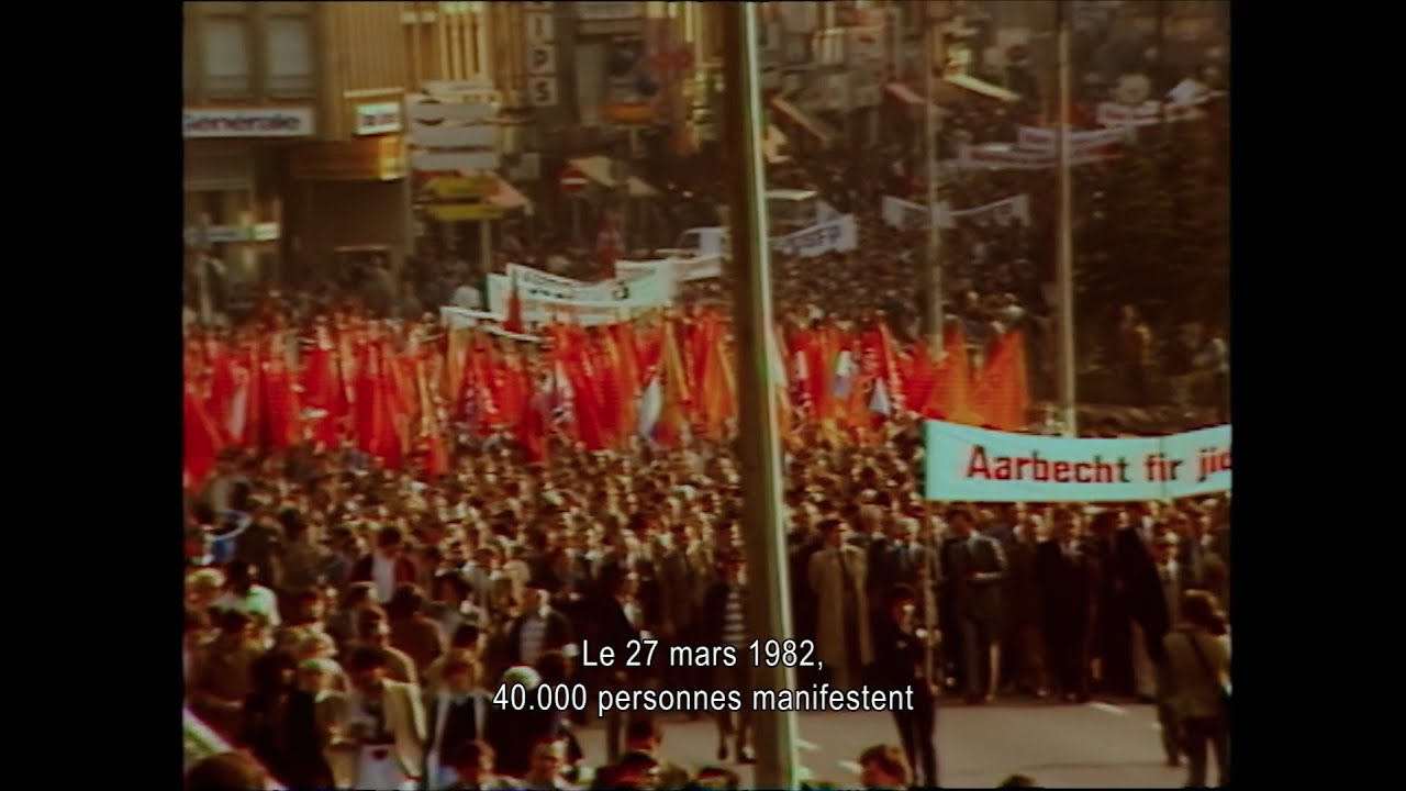 Grève générale au Luxembourg pour défendre l’index (5 avril 1982) (Lu avec sous-titres Fr)