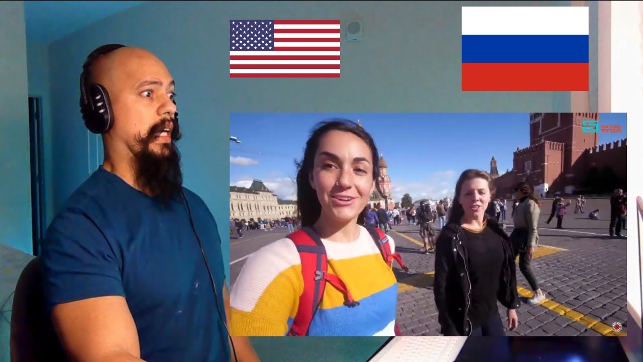 Reacting to Американка в Москве + Комментарии иностранцев Июль 2019